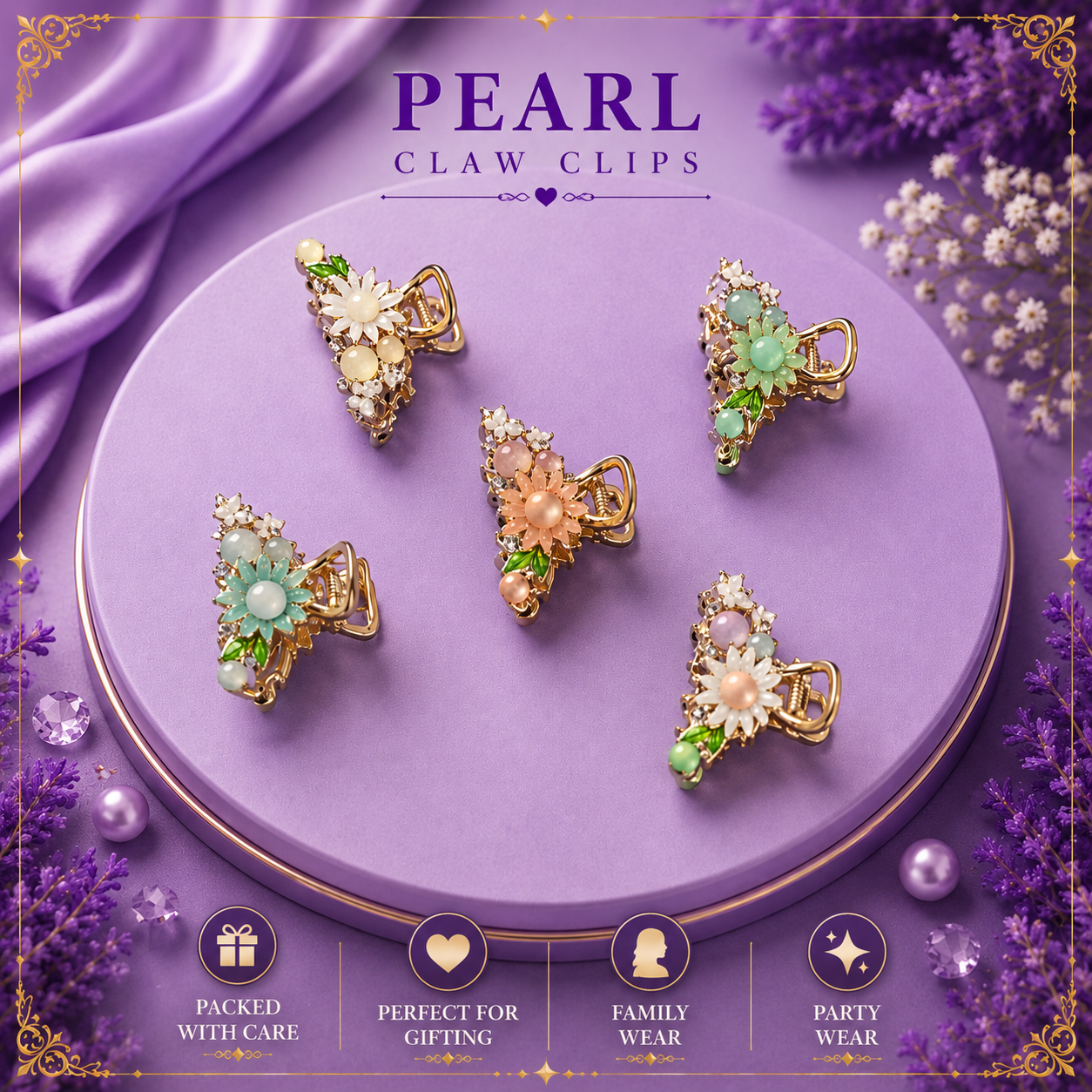 Pearl Claw Clip Collection